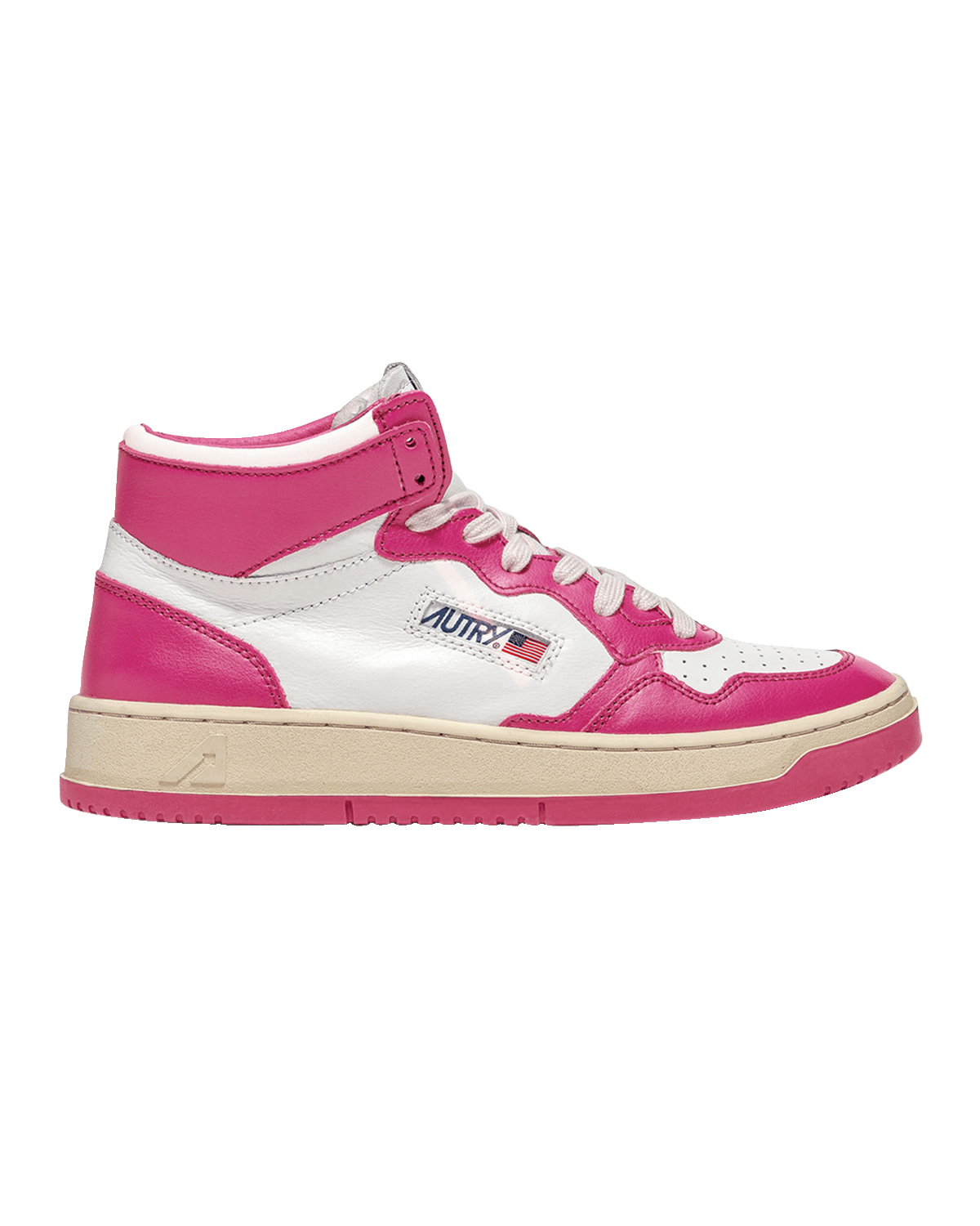 AUTRY Medalist High-Top Bicolor Leather Sneakers