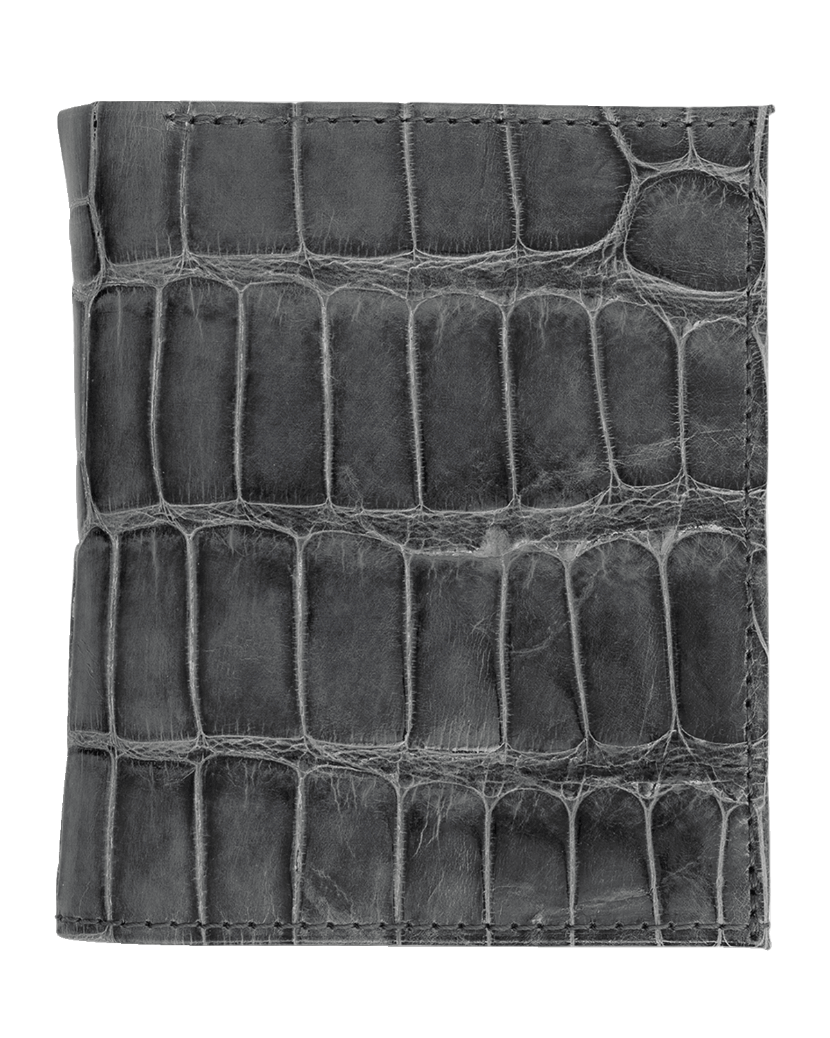 Abas Men's Glazed Alligator Leather Bifold Wallet