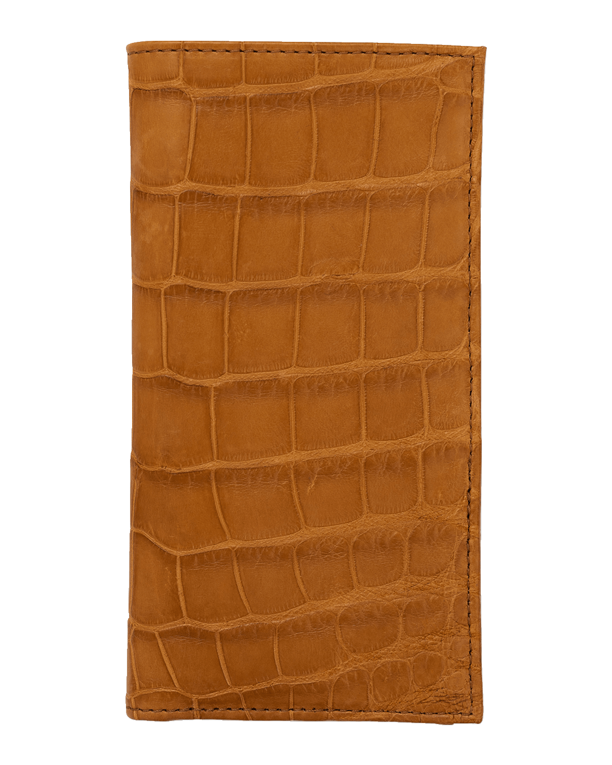 Abas Men's Matte Alligator Leather Bifold Coat Wallet