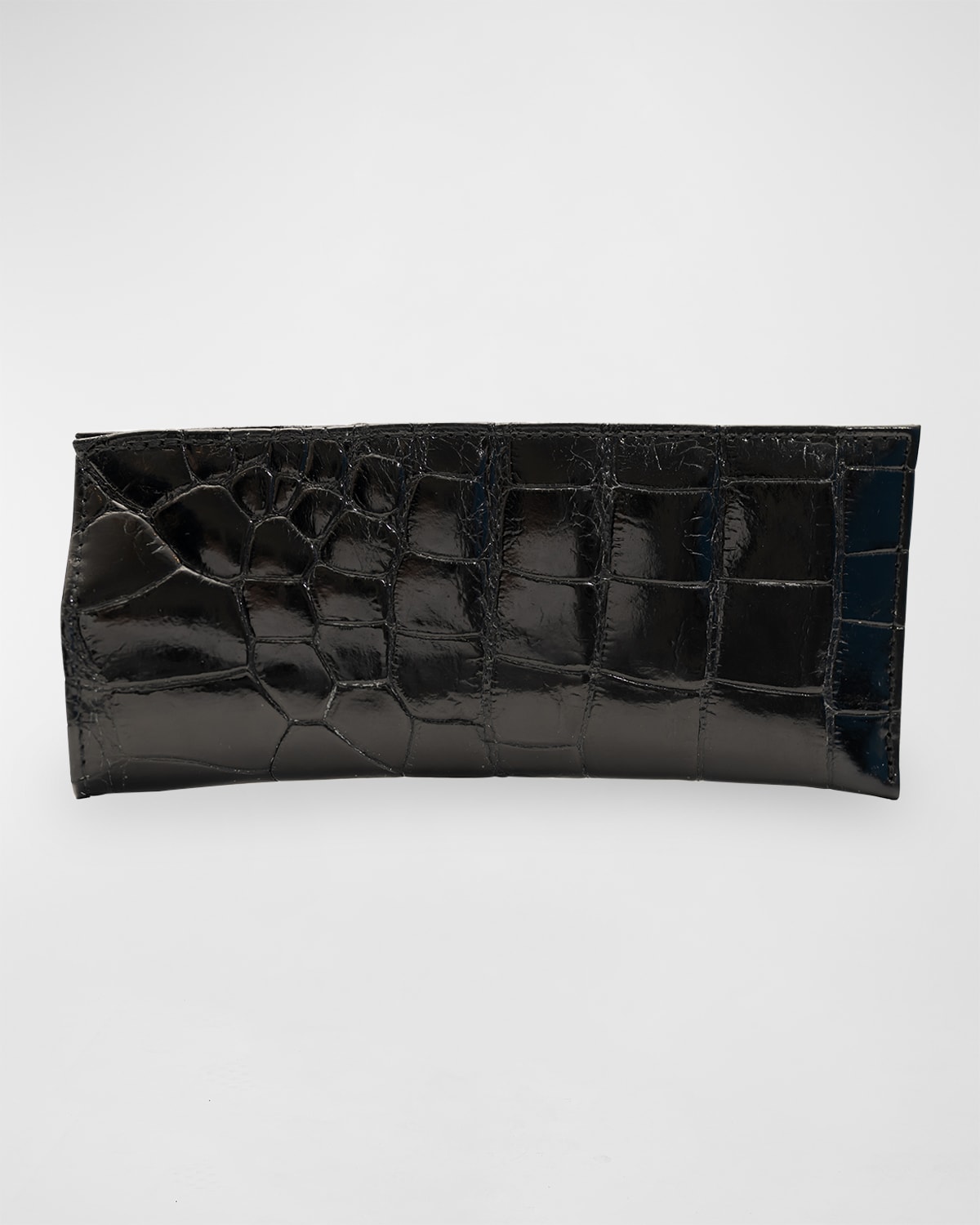 Abas Men 's Glazed Alligator Leather Eyewear Case | Thumbnail 5