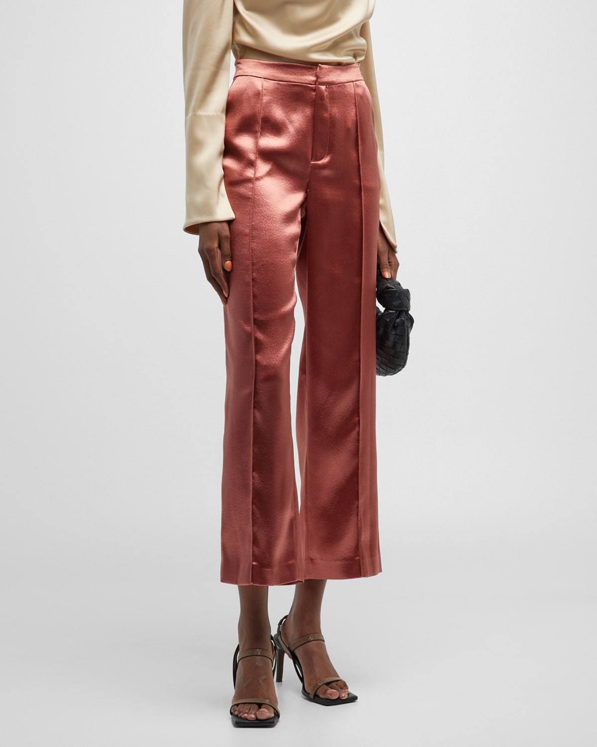 Straight Satin Pants | Neiman Marcus