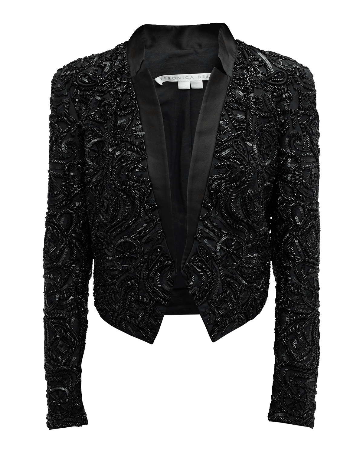 Veronica Beard Delony Beaded Cropped Jacket