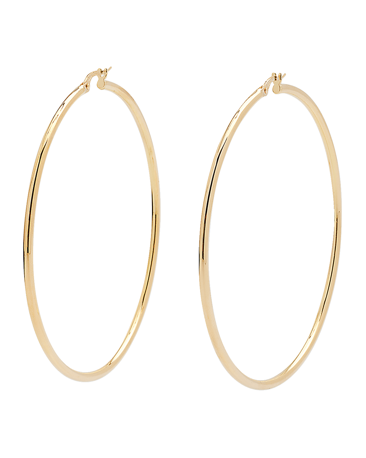 Roberto Coin Polished 18K Hoop Earrings, 63mm
