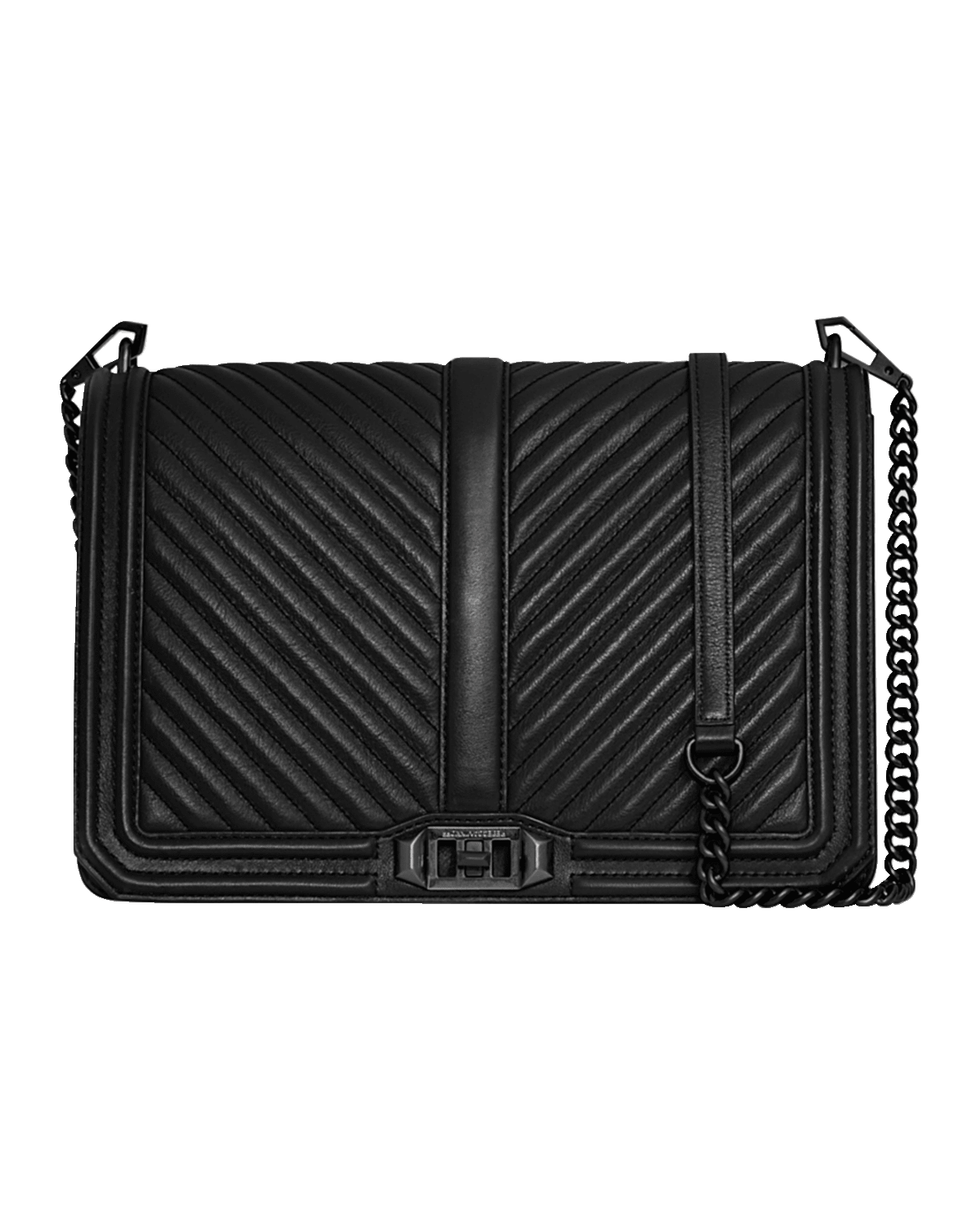 Rebecca Minkoff Love Jumbo Chevron-Quilted Crossbody Bag