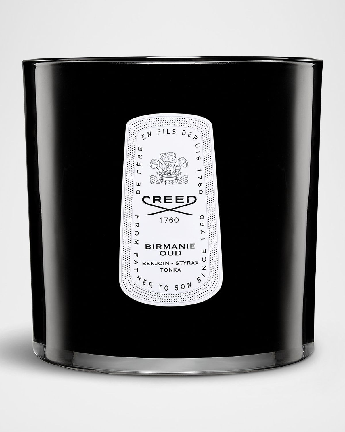 3.7 lb. Birmanie Oud Large Leather Candle