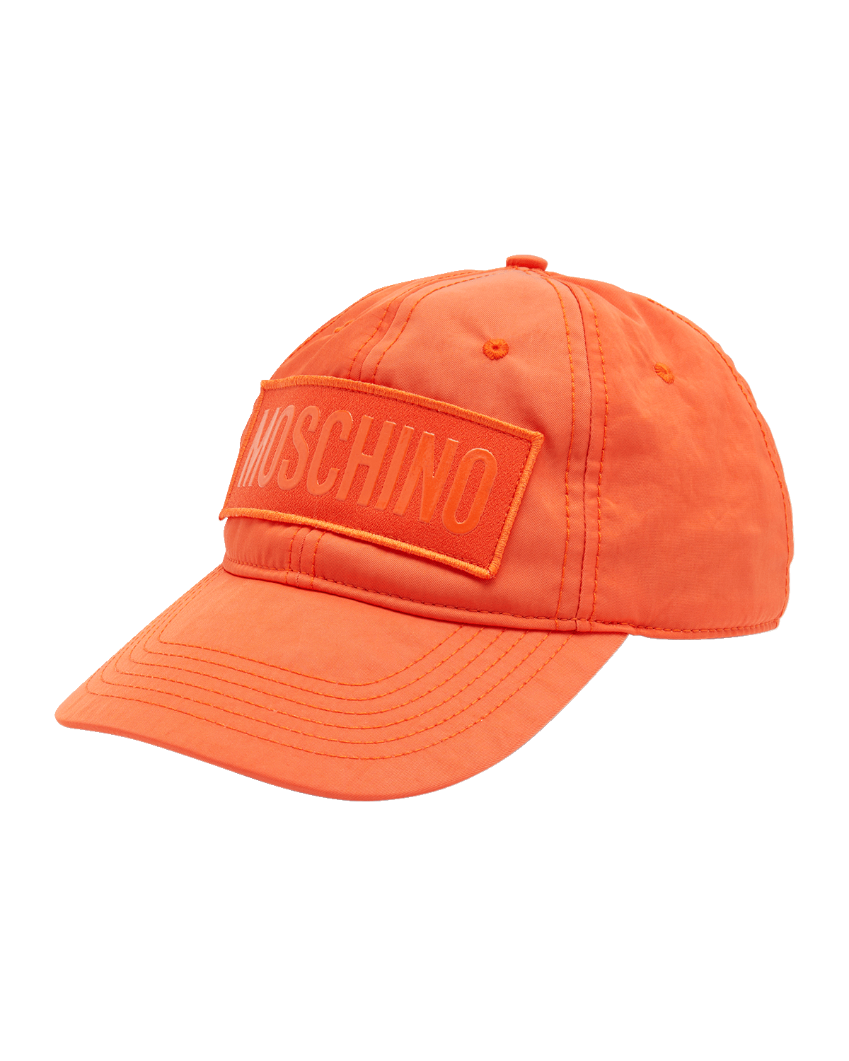 Moschino Men's Tonal Logo Nylon Baseball Hat