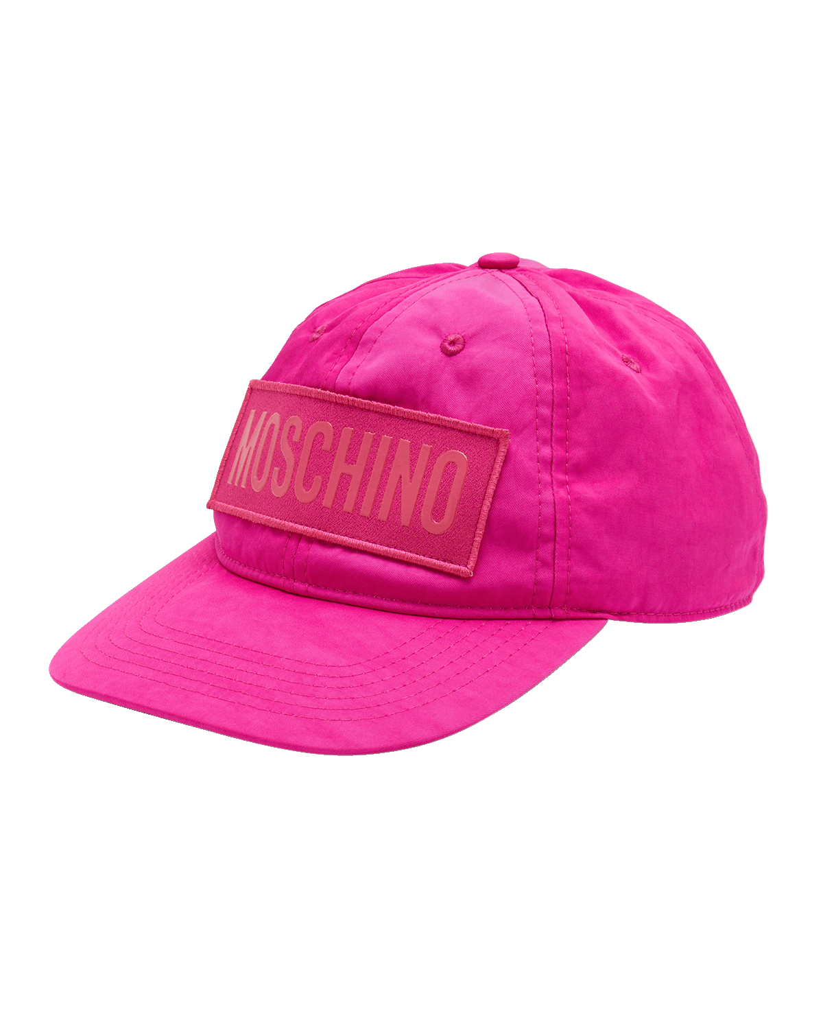 Moschino Men's Tonal Logo Nylon Baseball Hat