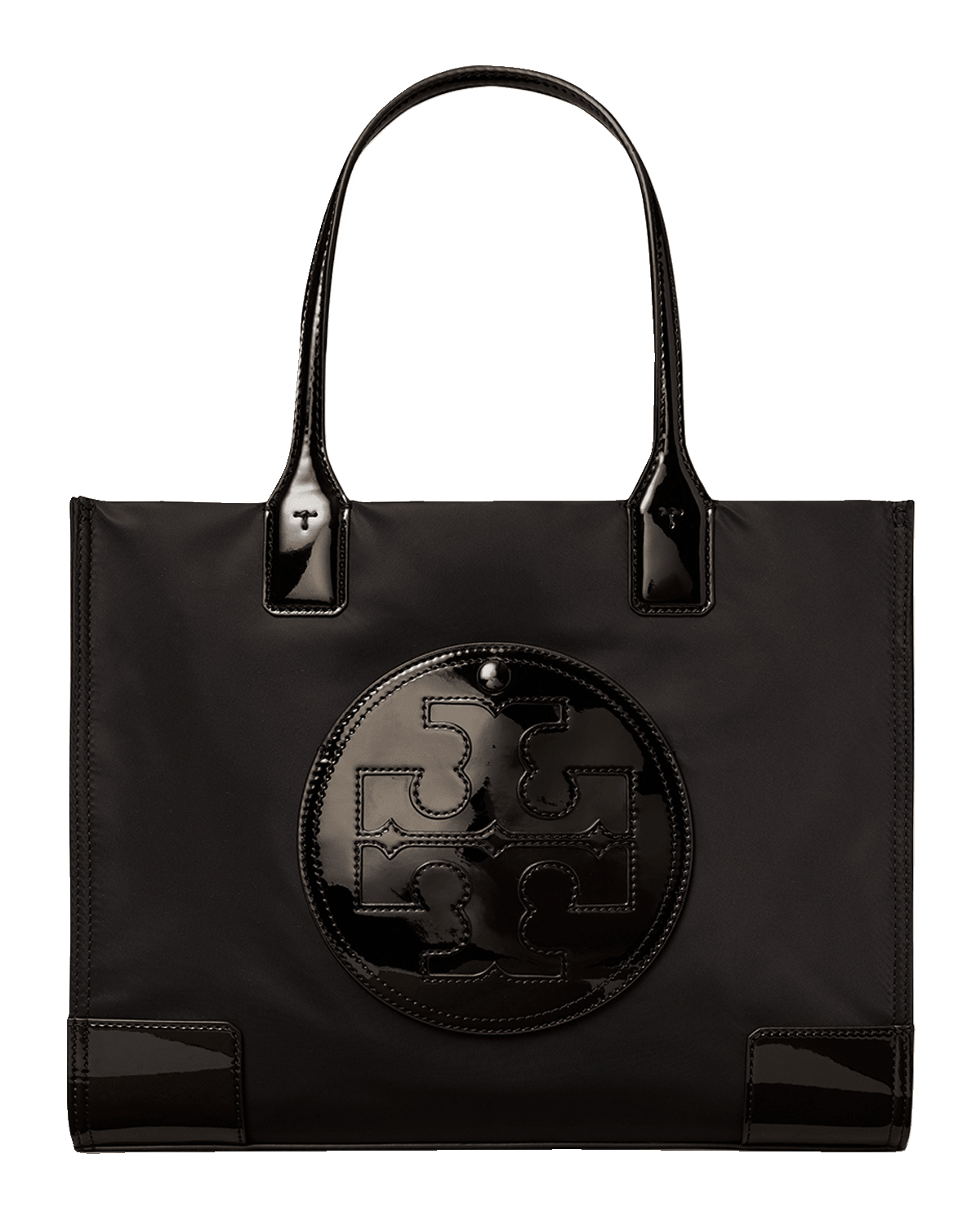 Tory Burch Ella Mini Patent Recycled Nylon Tote Bag