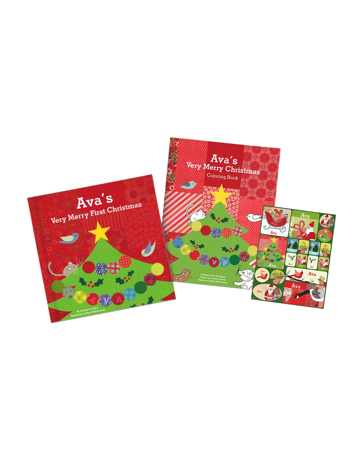 I See Me! My Very Merry Christmas Personalized Book, Coloring Book & Sticker Gift Set