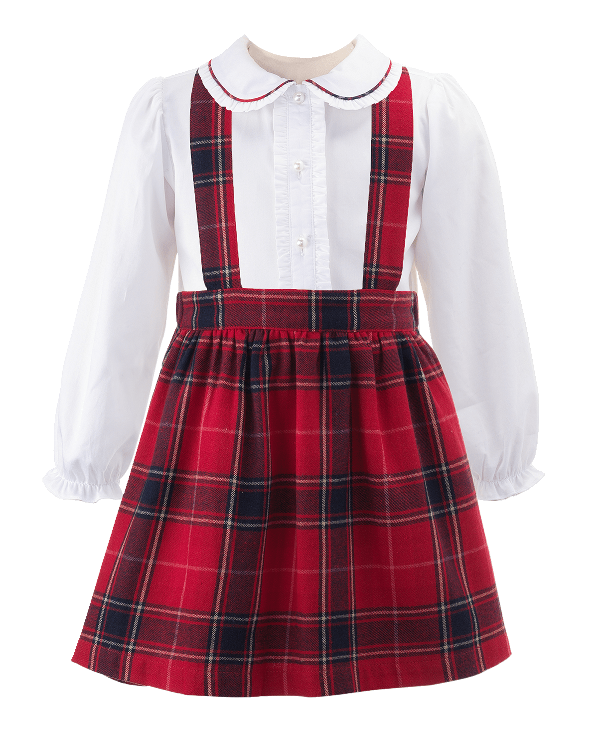 Rachel Riley Girl's Hibiscus Button-Front Dress, Size 2-10 | Neiman Marcus