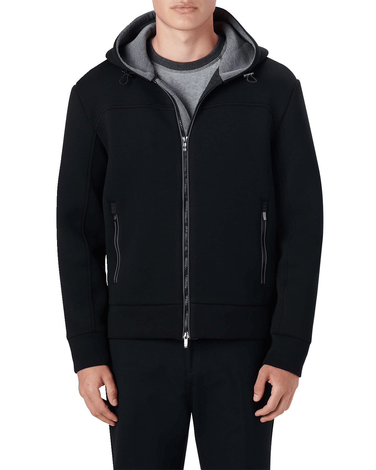 Andrew Marc Men's Shelton Down Parka w/ Shearling Bib Neiman Marcus