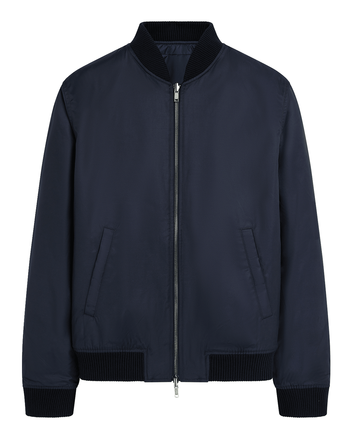 Bugatchi Men's Full-Zip Hooded Jacket Navy