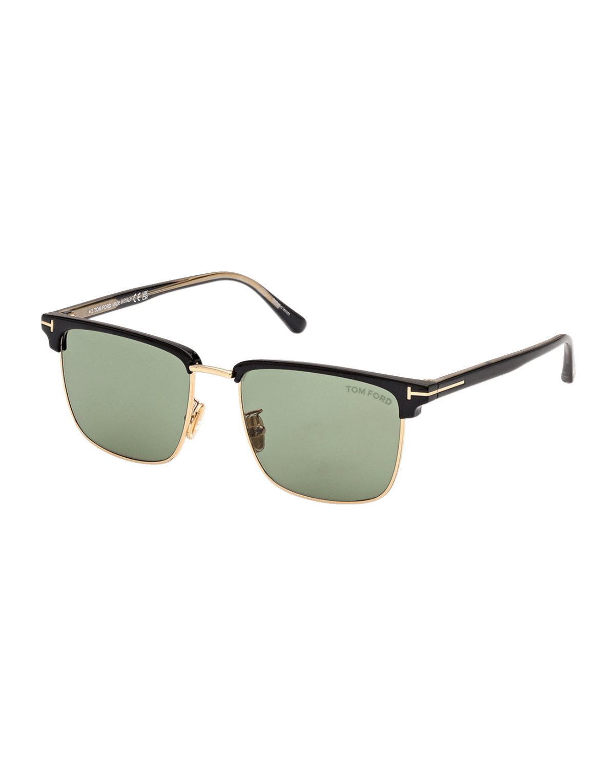 TOM FORD Men's FT0997-Hudson Half-Rim Square Sunglasses