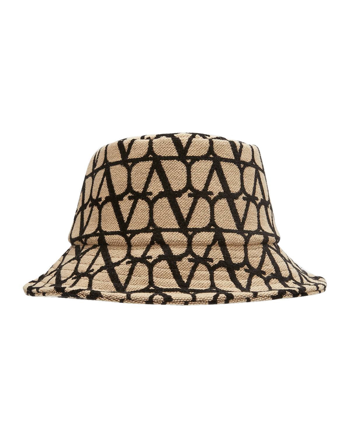 Valentino Garavani V-Logo Monogram Canvas Bucket Hat