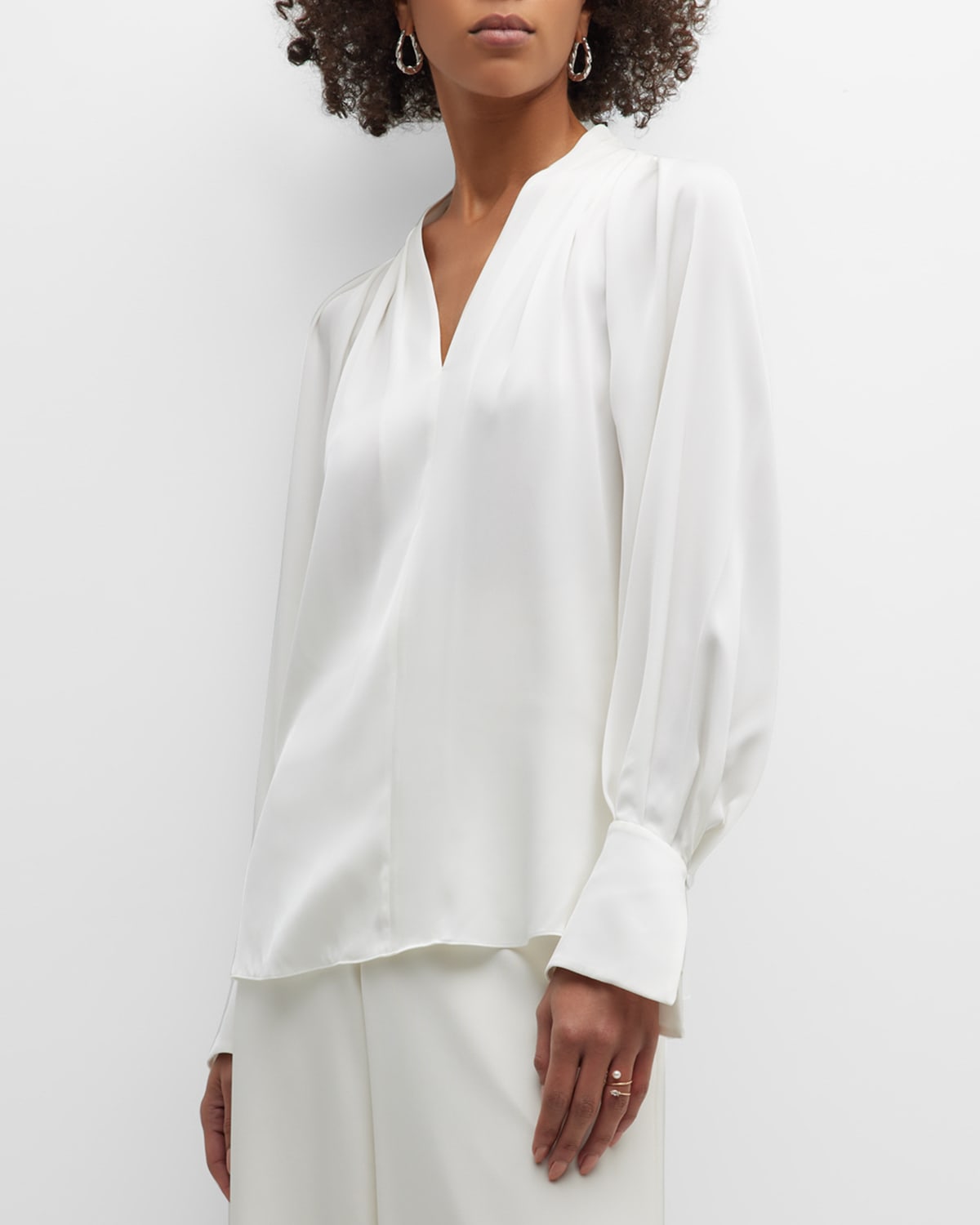 Silk Blouse in Nero