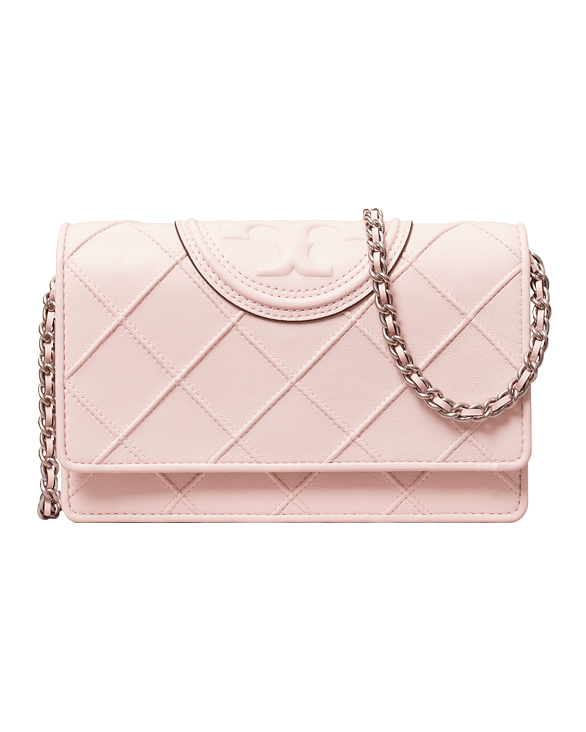 Tory Burch Fleming Woven Chain Wallet Shoulder Bag