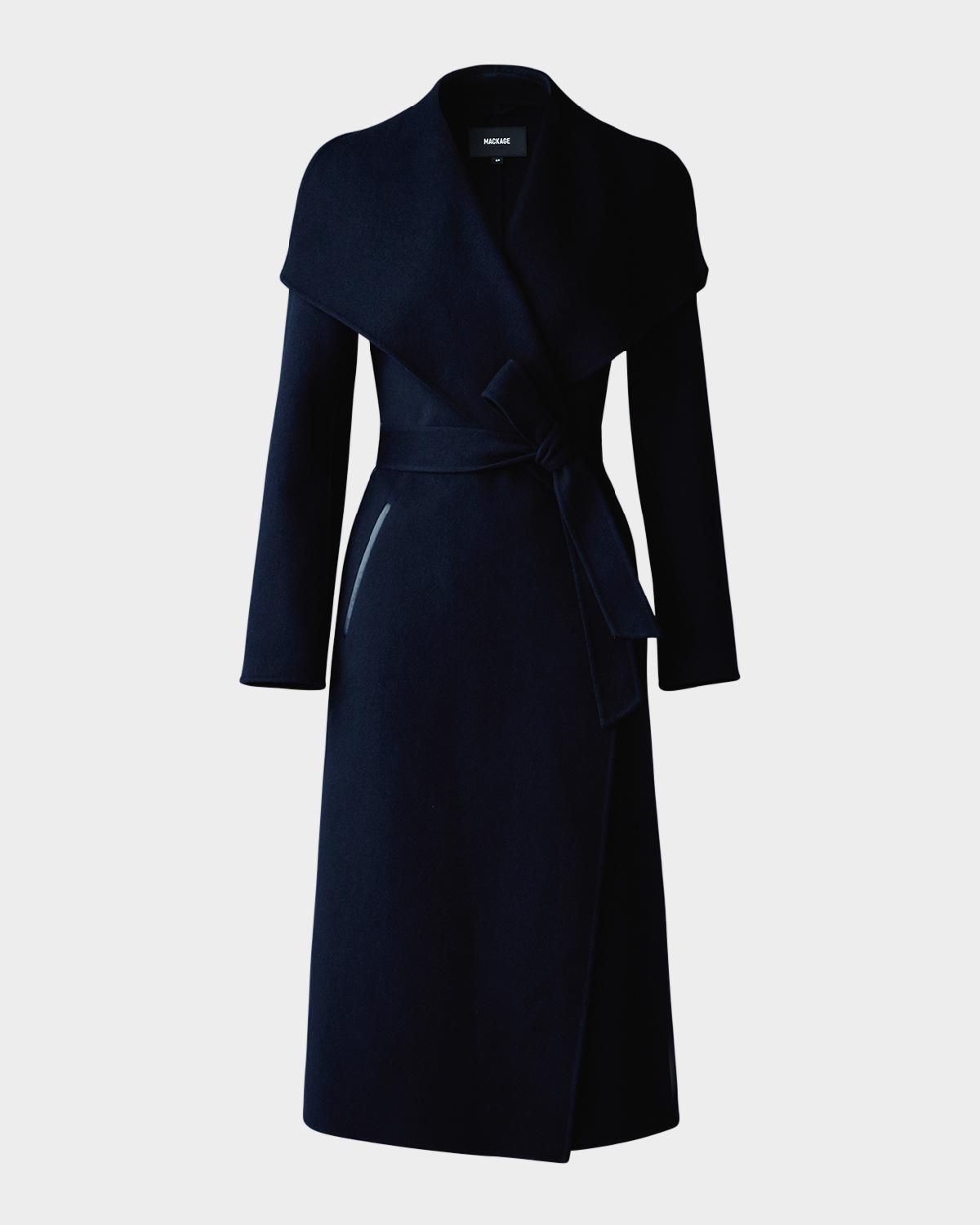 Mackage Mai Wool Belted Wrap Coat