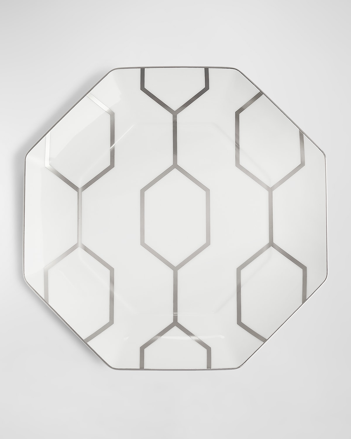 Wedgwood Gio Platinum Accent Plate Octagonal 9.1"