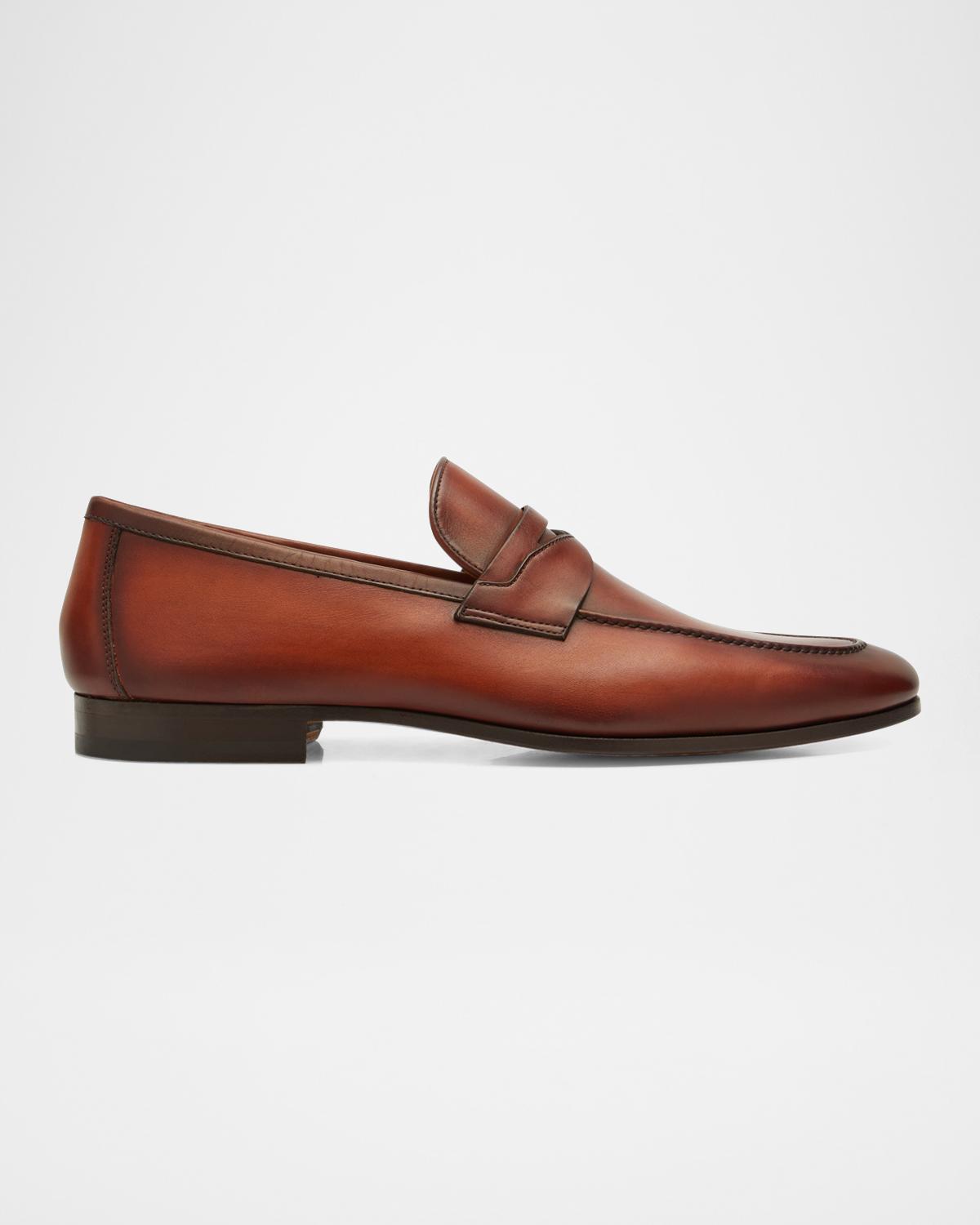 Magnanni Men's Sasso Leather Penny Loafers