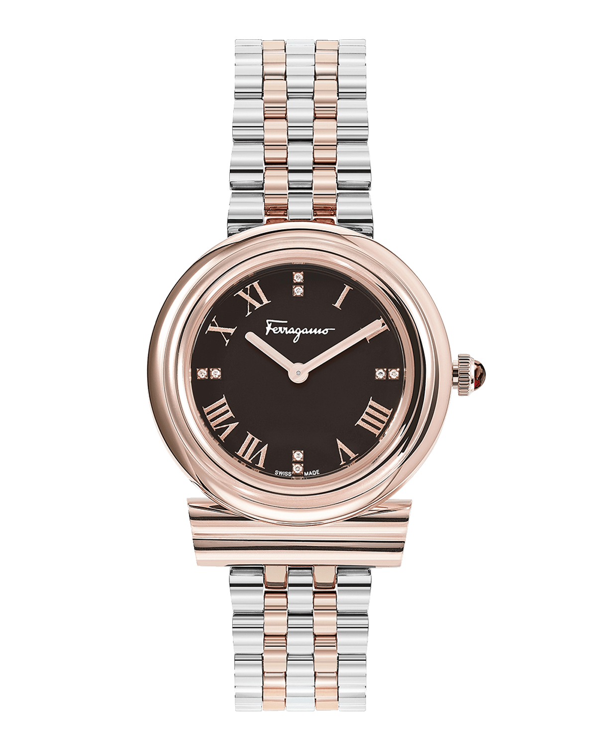 Ferragamo Gancini Watch with Bracelet Strap, Two-Tone