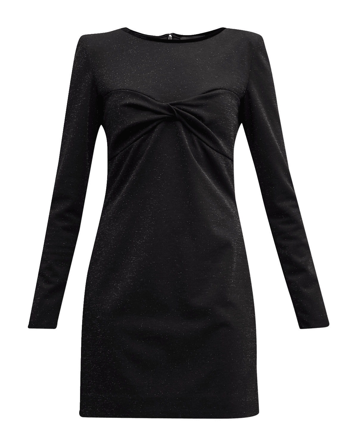 Emporio Armani Twist-Front Shimmer Mini Dress