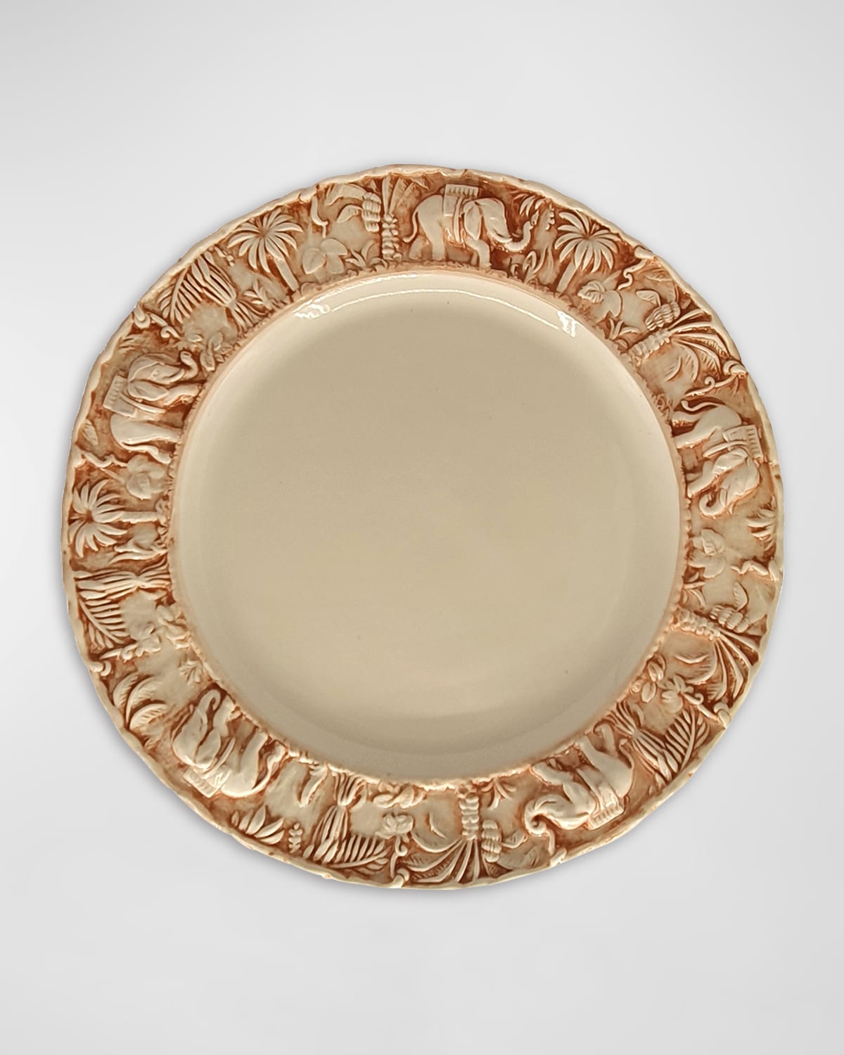 Les Ottomans La Menagerie Ottomane Handpainted Salad Plate - Pink