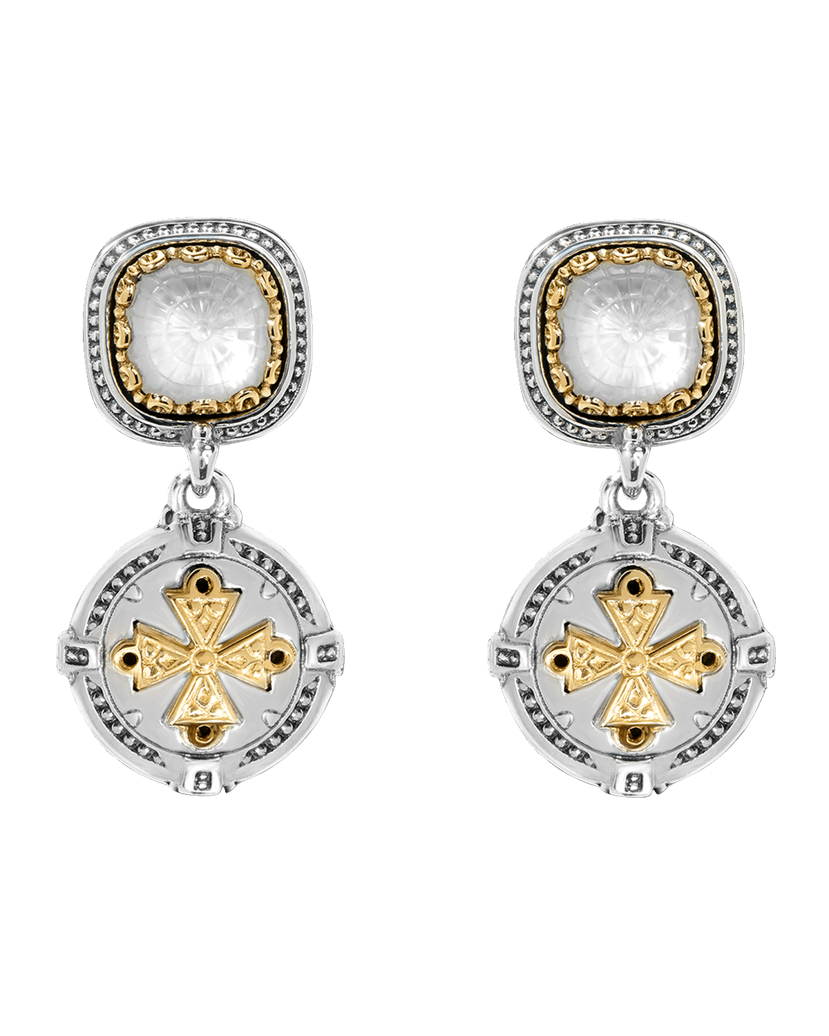 Konstantino Dome Mother-of-Pearl Doublet Earrings