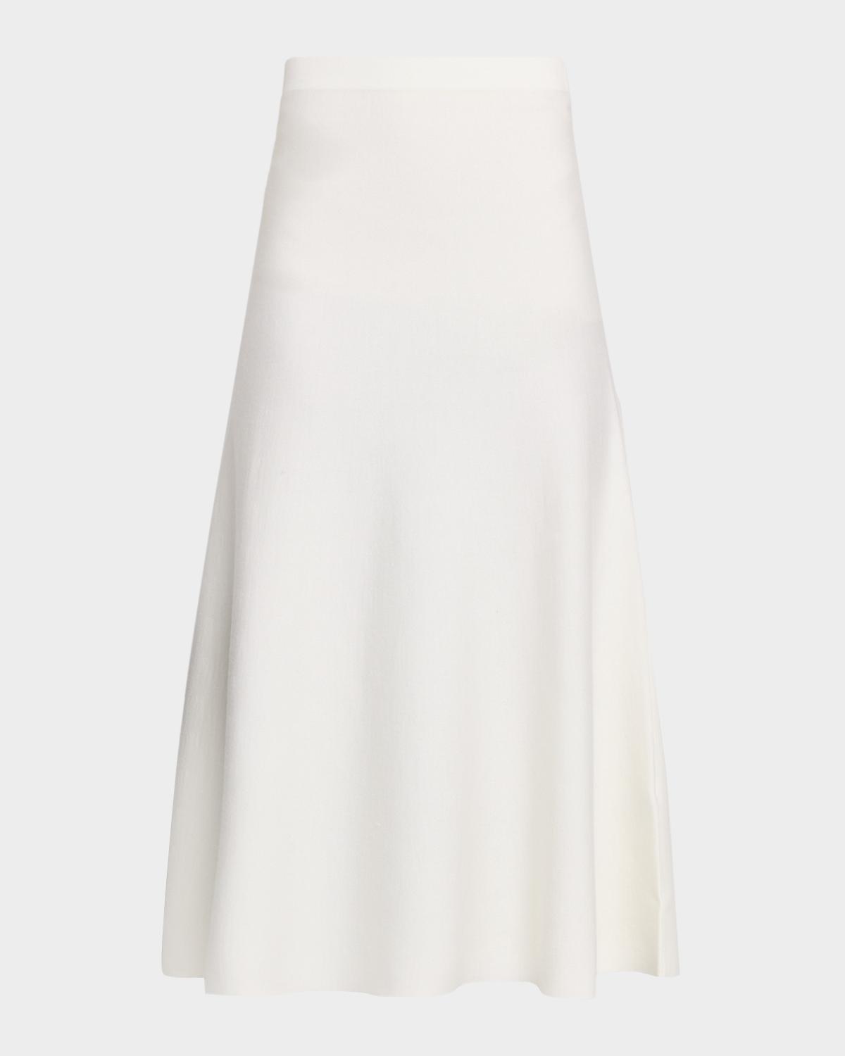 Freddie Midi Wool-Cashmere Skirt