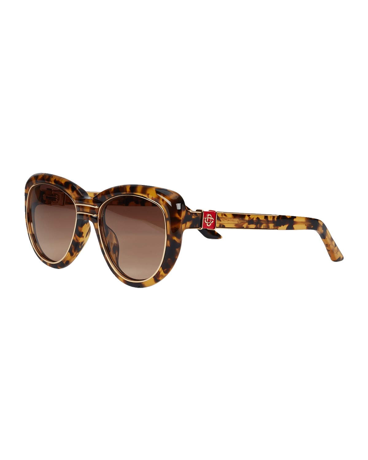 CASABLANCA Mixed-Media Cat-Eye Sunglasses