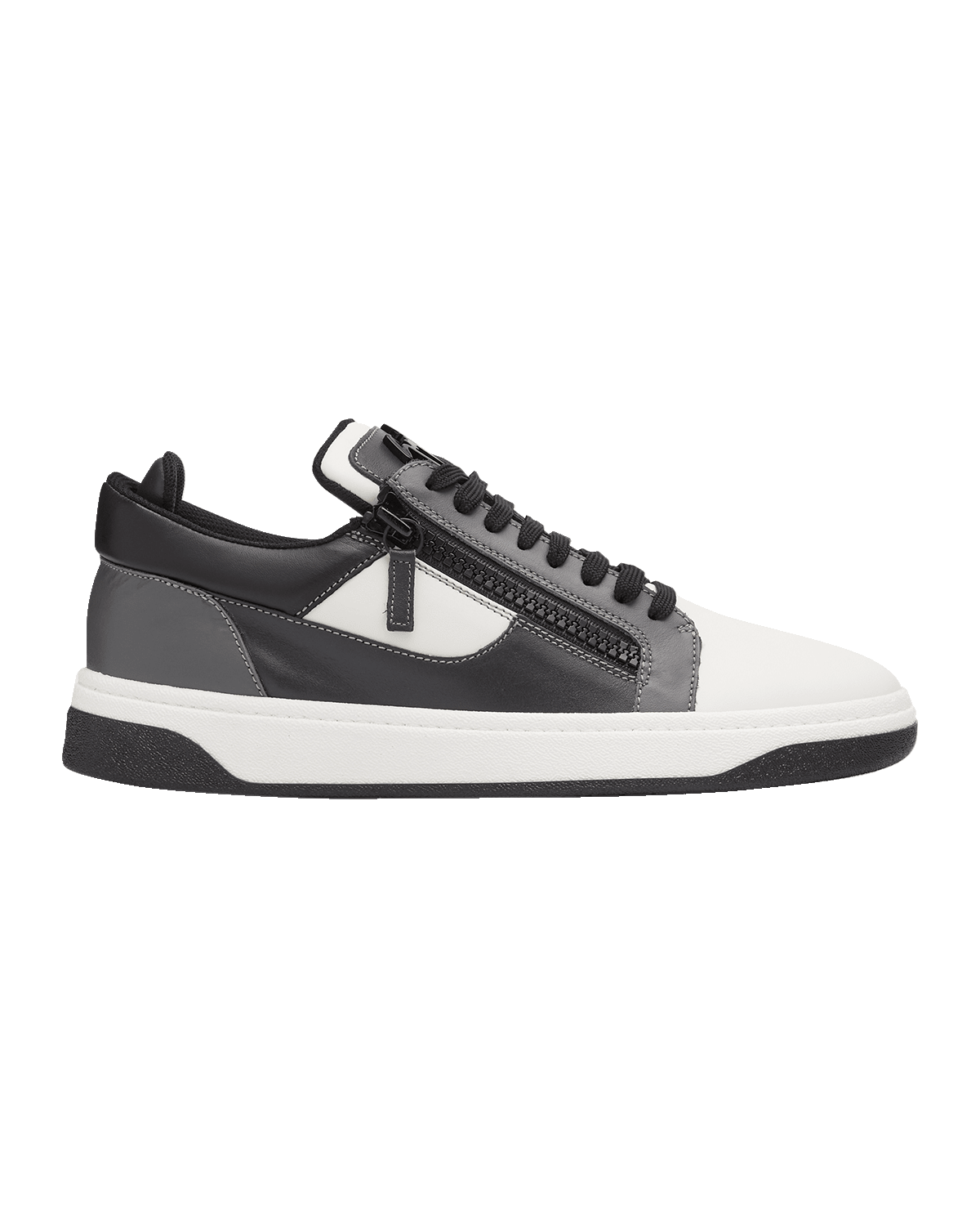 Giuseppe Zanotti Men's Leather Low-Top Zip Sneakers