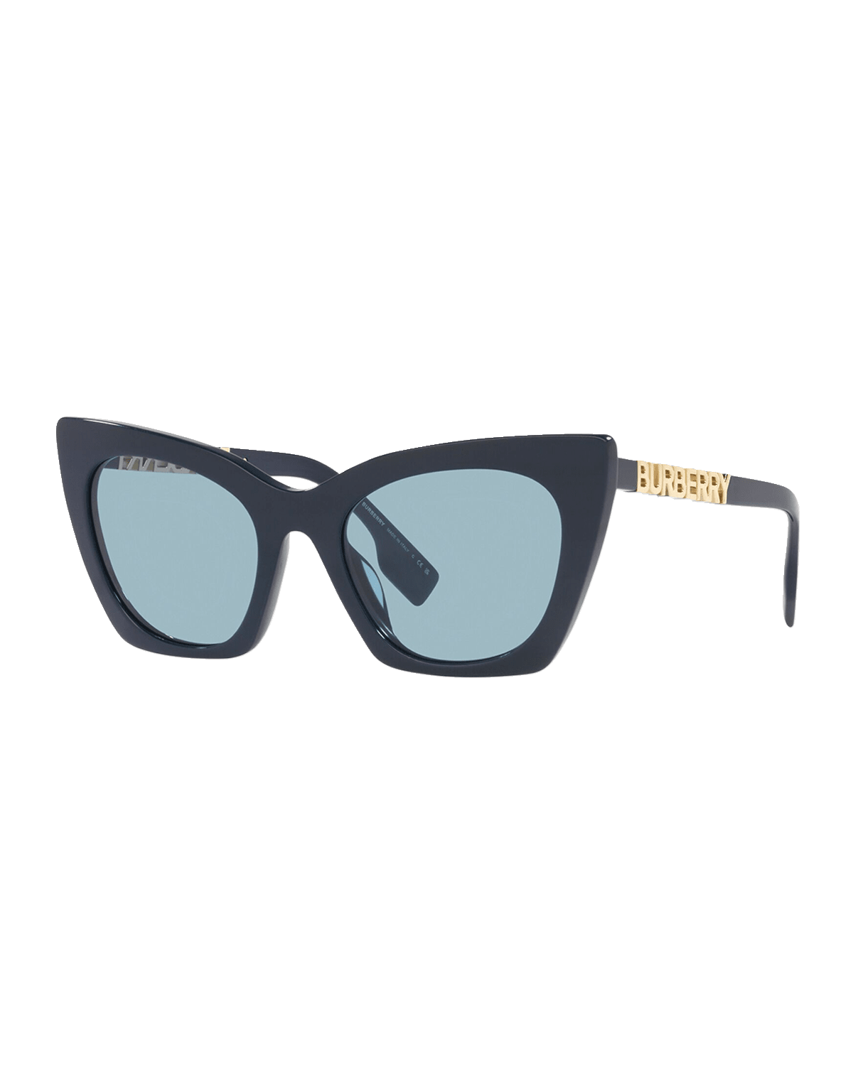 Burberry Logo Acetate & Plastic Cat-Eye Sunglasses