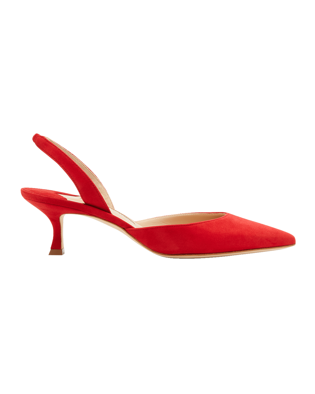 Manolo Blahnik Carolyne Kitten-Heel Halter Pumps