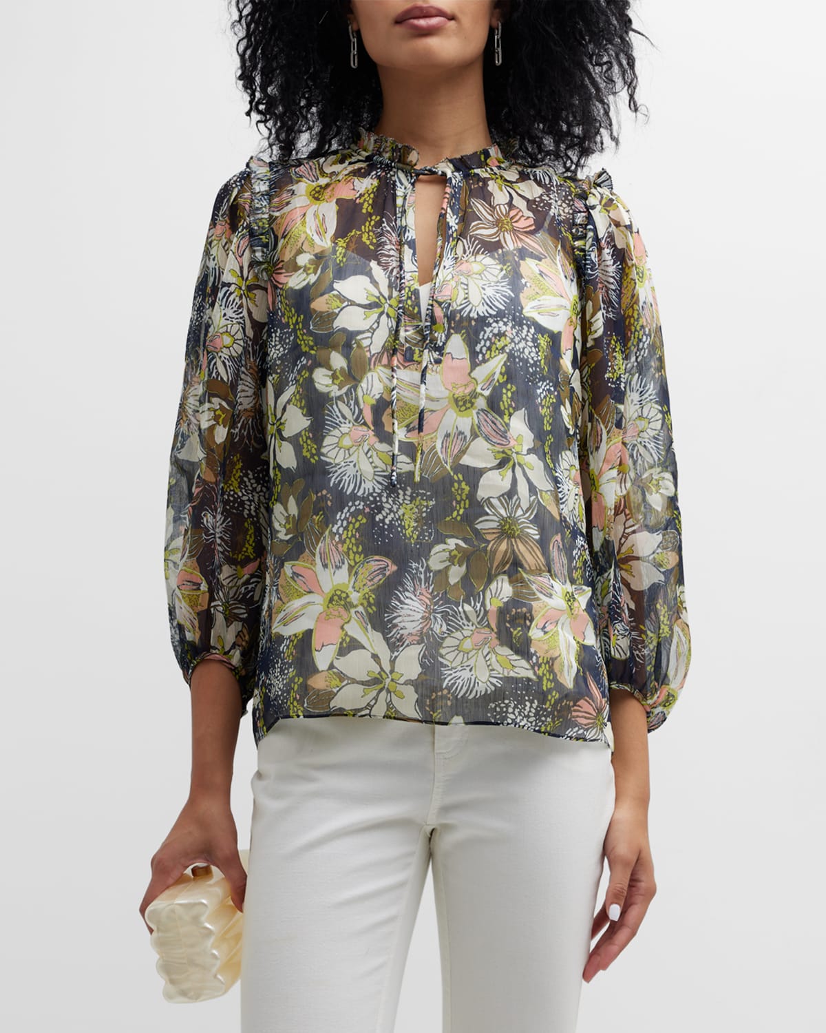 Split Neck Top | Neiman Marcus