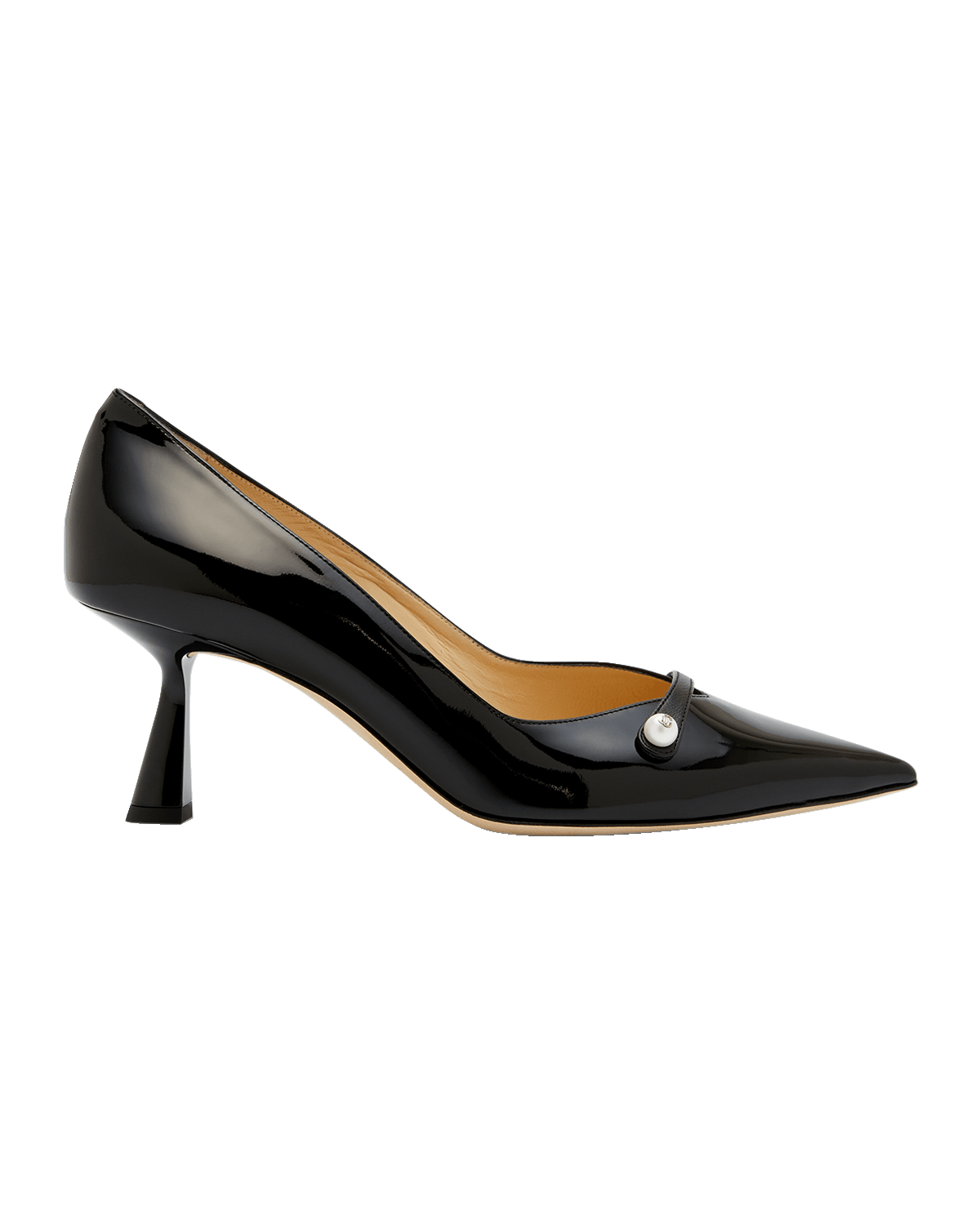 Jimmy Choo Rosalia Patent Pearly-Strap Pumps