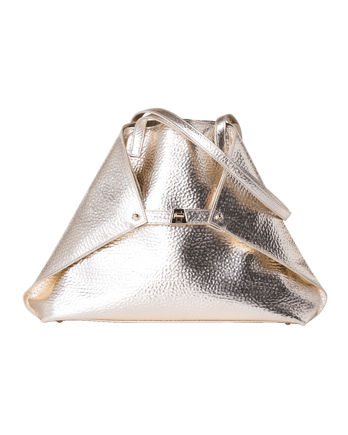 Akris Ai Medium Hammered Shoulder Bag