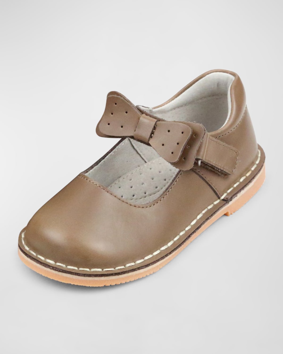 L'Amour Shoes Girl's Iris Bow Mary Jane Shoes, Baby/Toddler/Kids