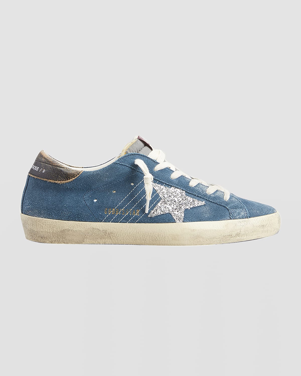 Golden Goose Super-Star Suede Glitter Low-Top Sneakers | Thumbnail 4 Golden Goose Super-Star Suede Glitter Low-Top Sneakers | Thumbnail 4