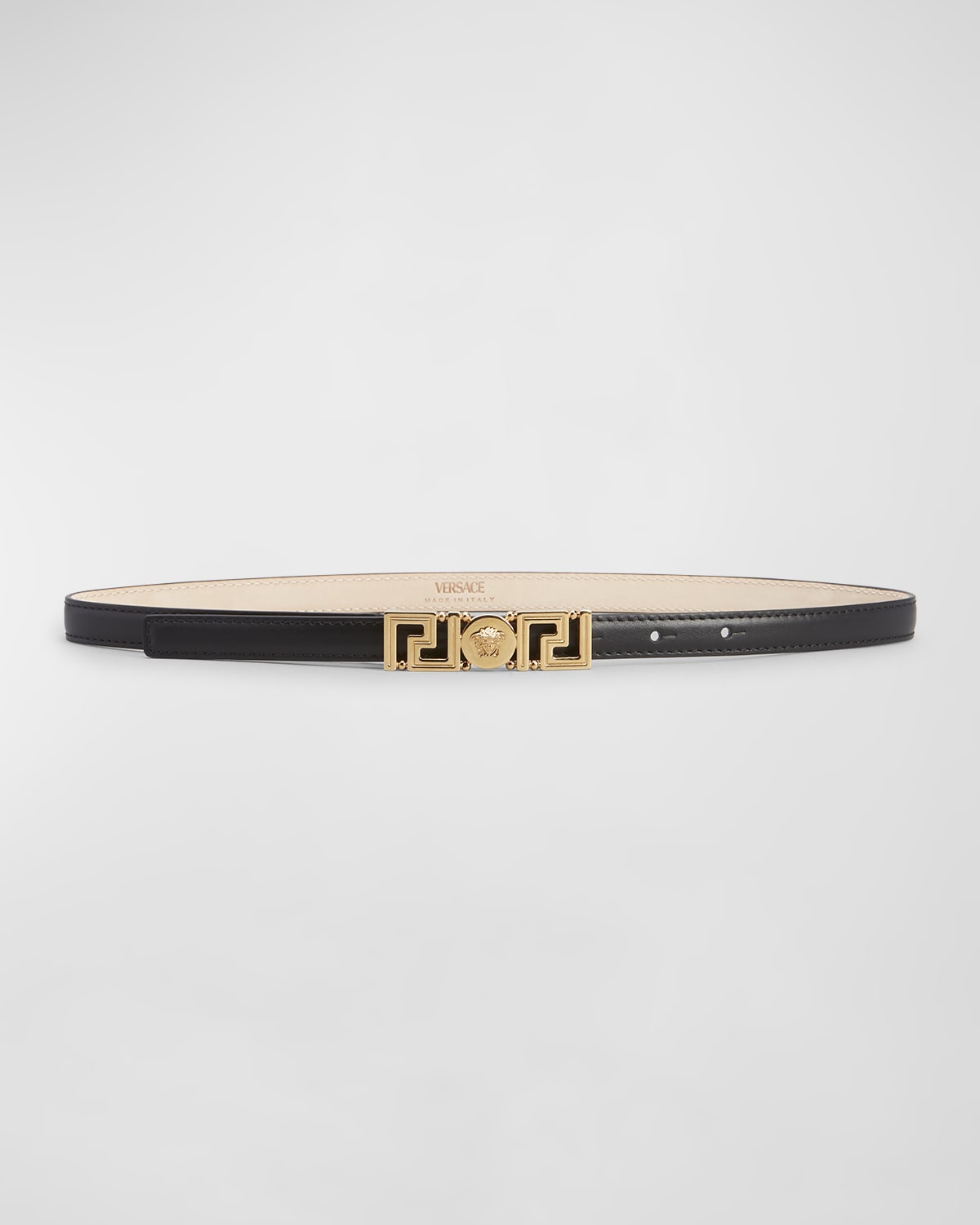 Versace Greca-Medusa Leather Belt