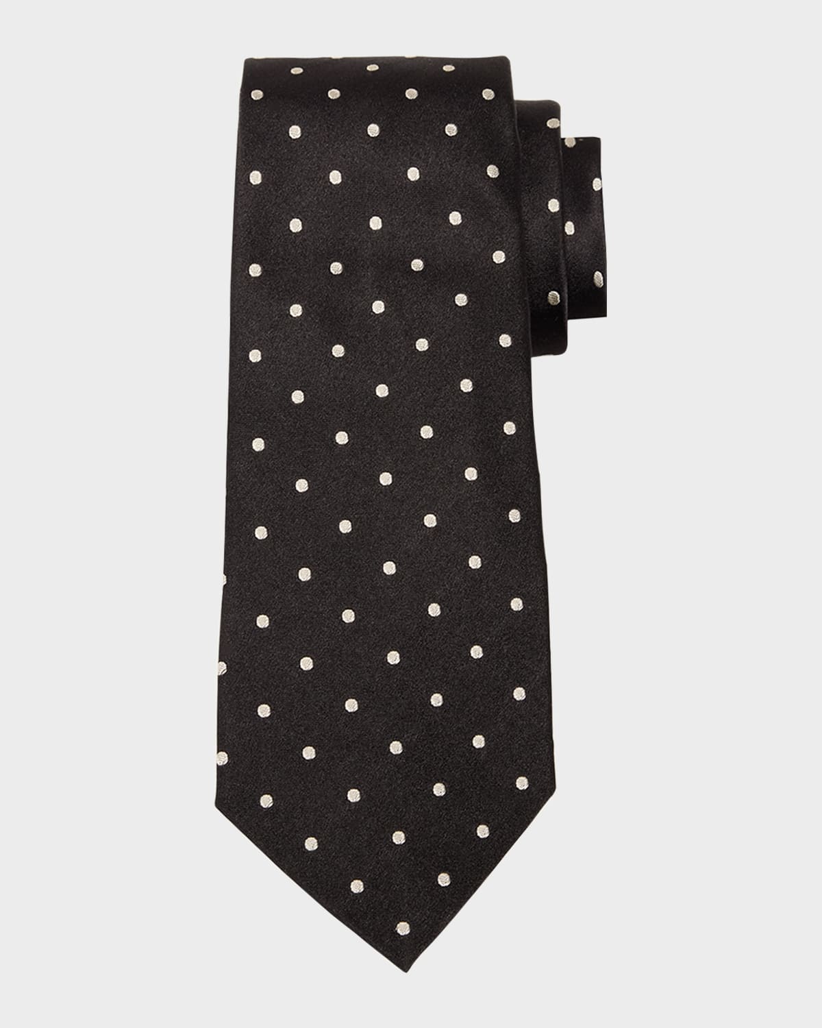 Ralph Lauren Purple Label Polka-Dot Silk Satin Tie | Thumbnail 4 Ralph Lauren Purple Label Polka-Dot Silk Satin Tie | Thumbnail 4