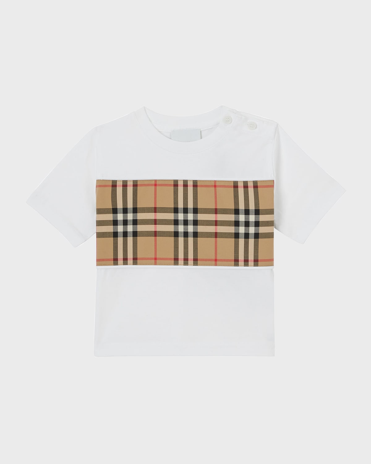 Burberry Kid's Cedar Check-Print T-Shirt, Size 6M-2