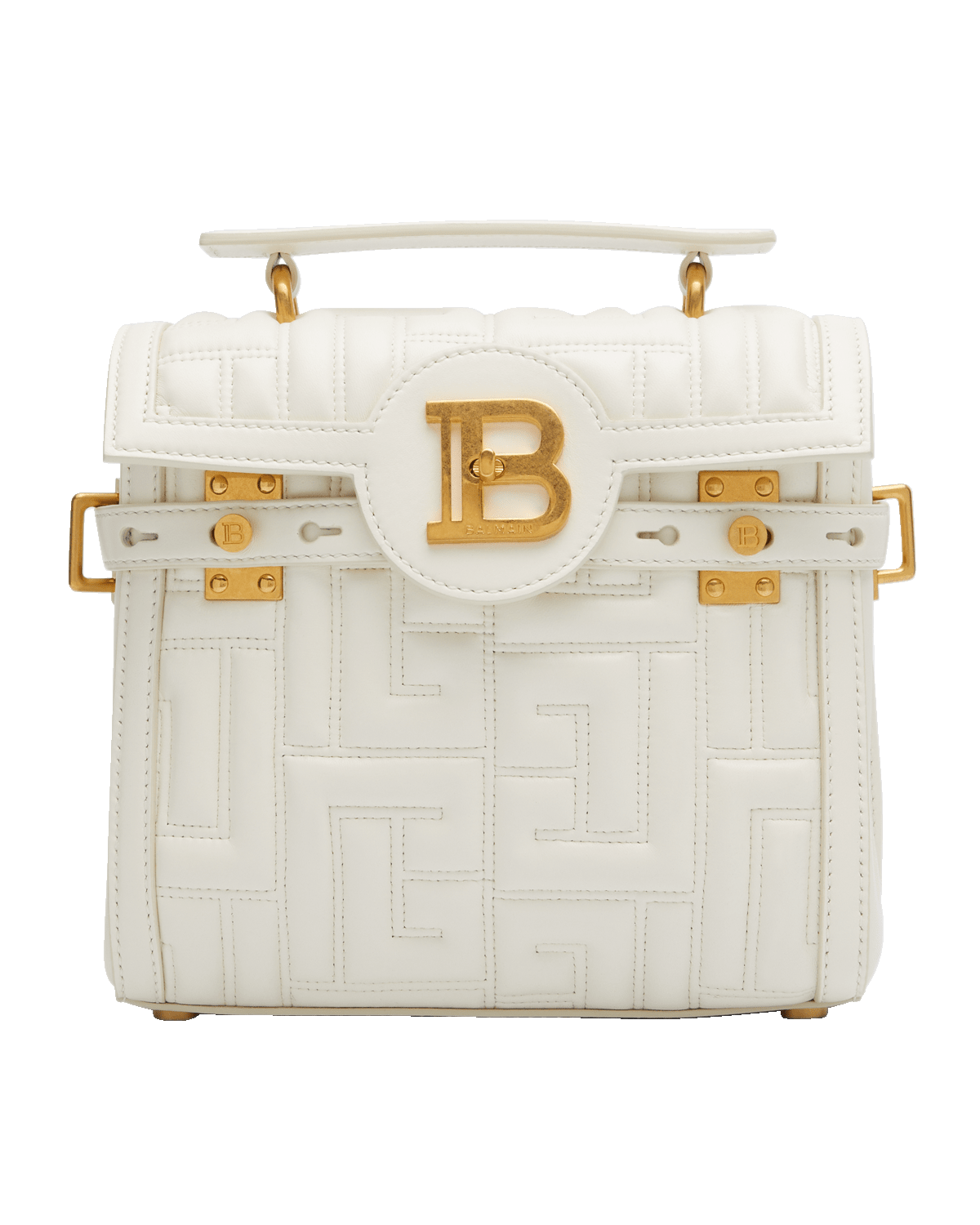Balmain BBuzz 23 Quilted Leather Shoulder Bag Neiman Marcus