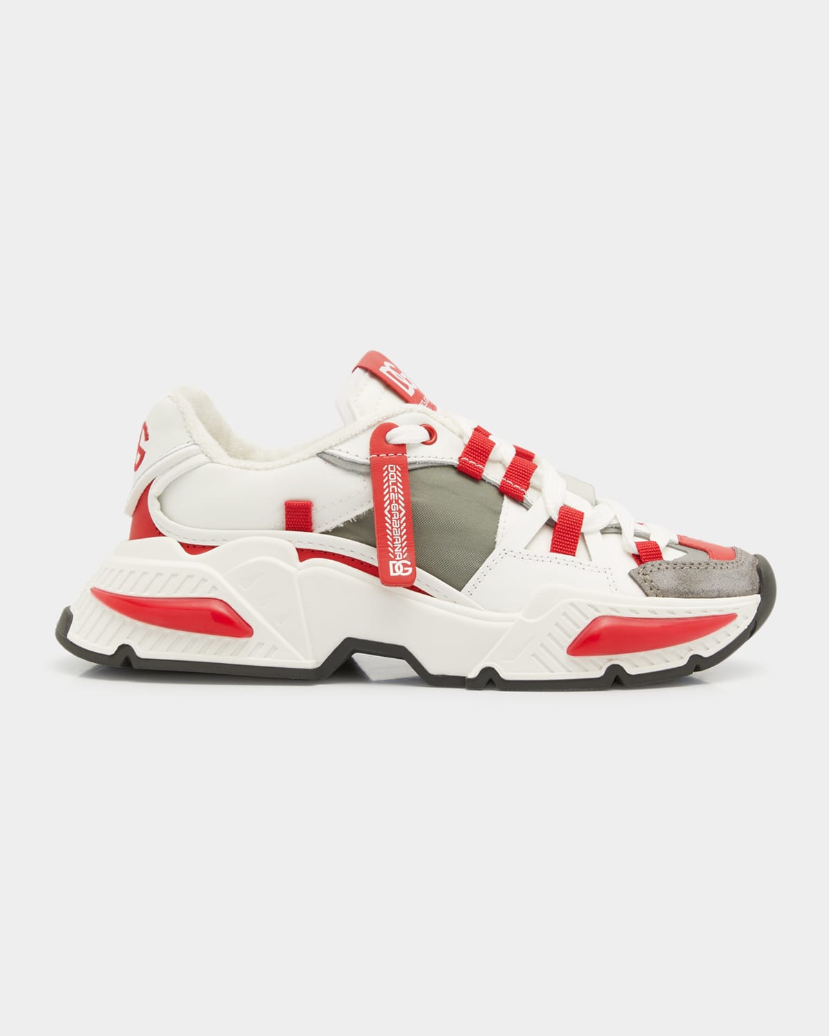 Dolce&Gabbana Kid's Tricolor Daymaster Sneakers, Kids