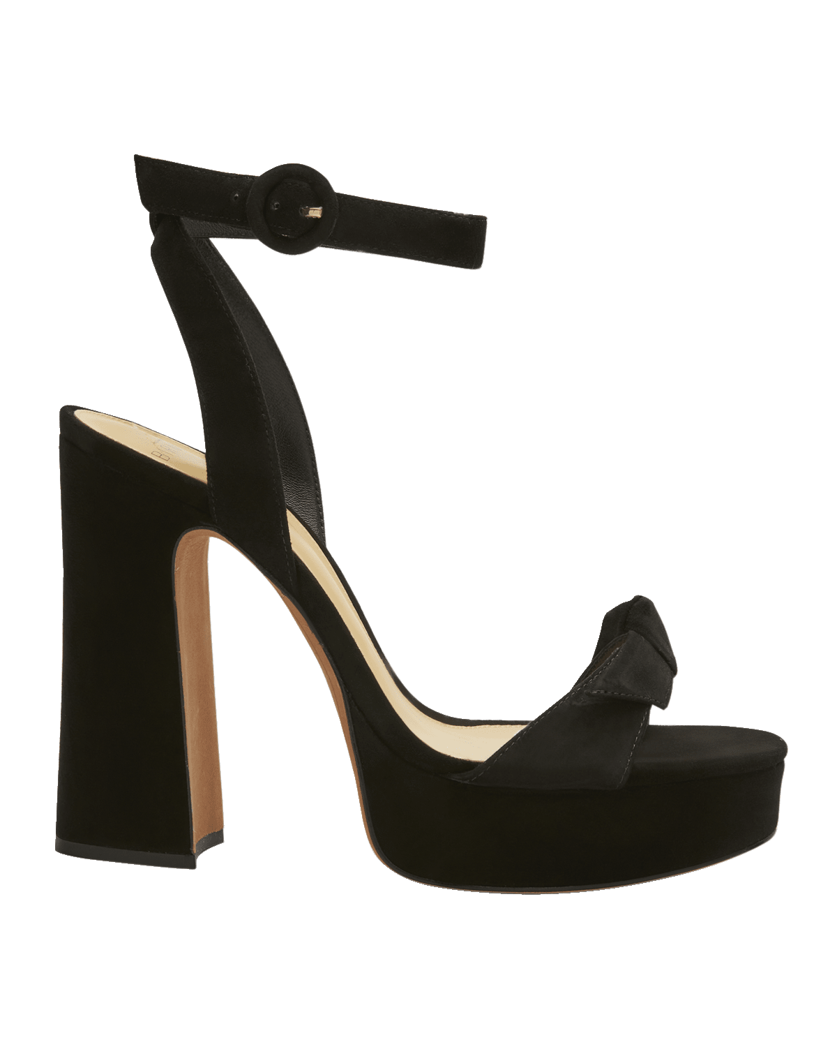 Alexandre Birman Clarita Curve Suede Platform Sandals