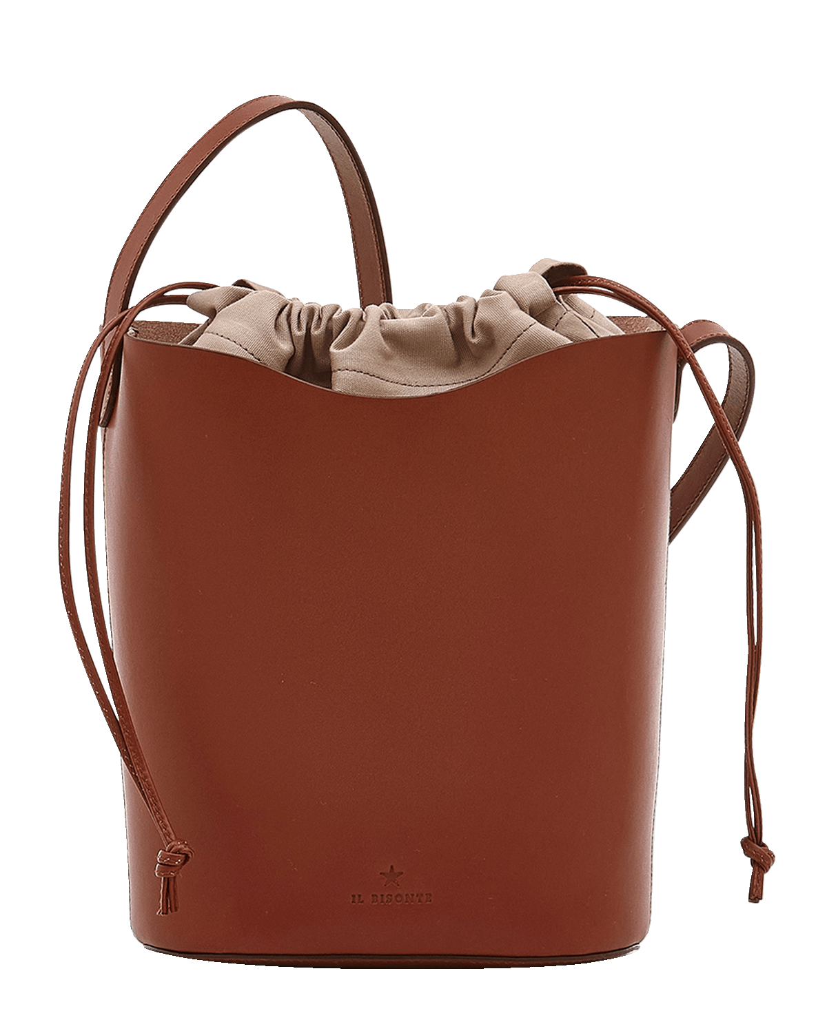 Il Bisonte Roseto Vacchetta Leather Bucket Bag