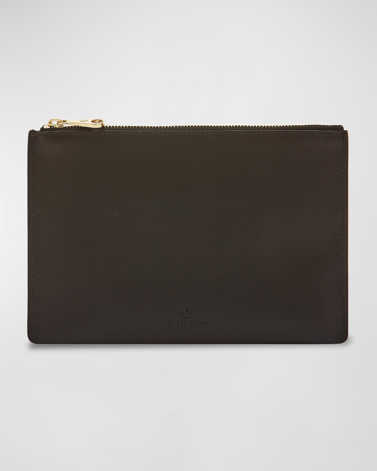 Il Bisonte Oliveta Zip Vacchetta Leather Card Case