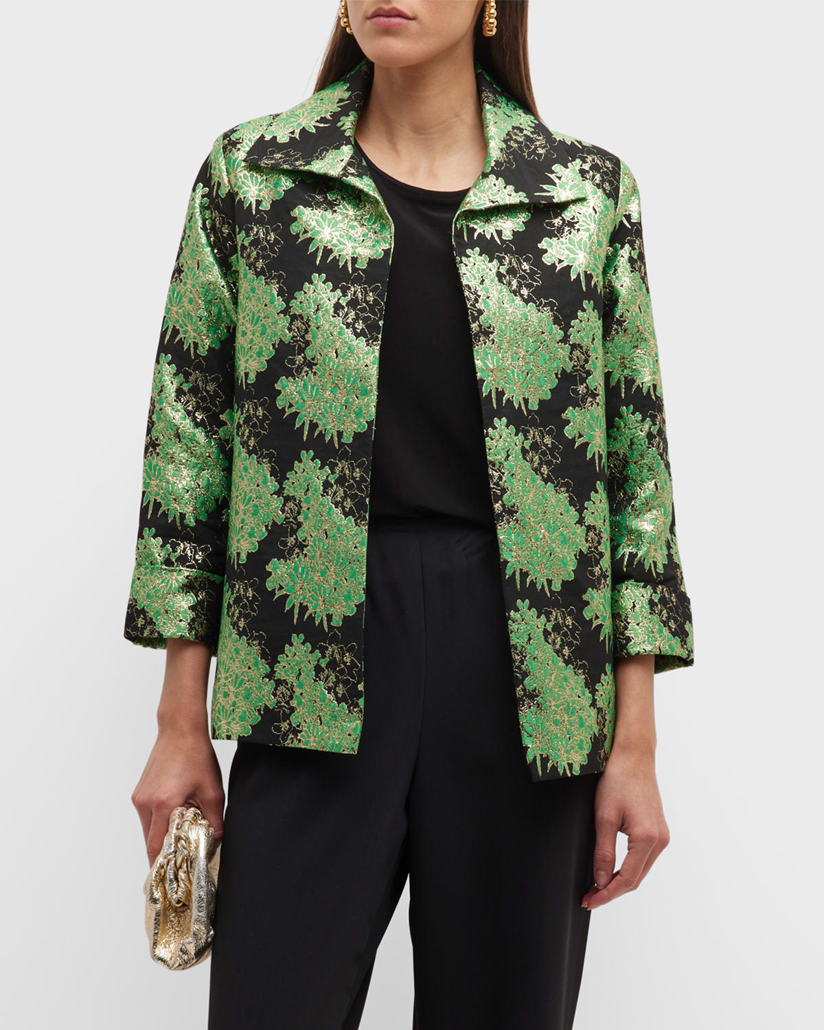 Womens Jacquard Coat | Neiman Marcus
