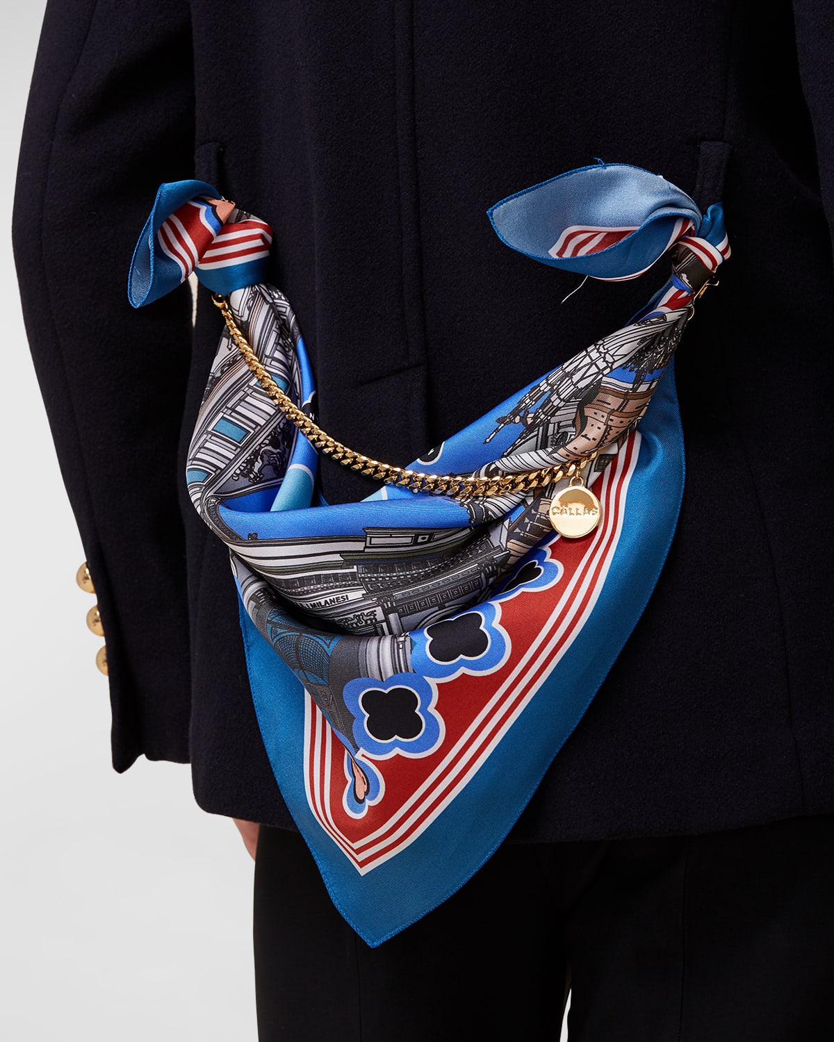 CALLAS Milano Printed Silk Twill Scarf