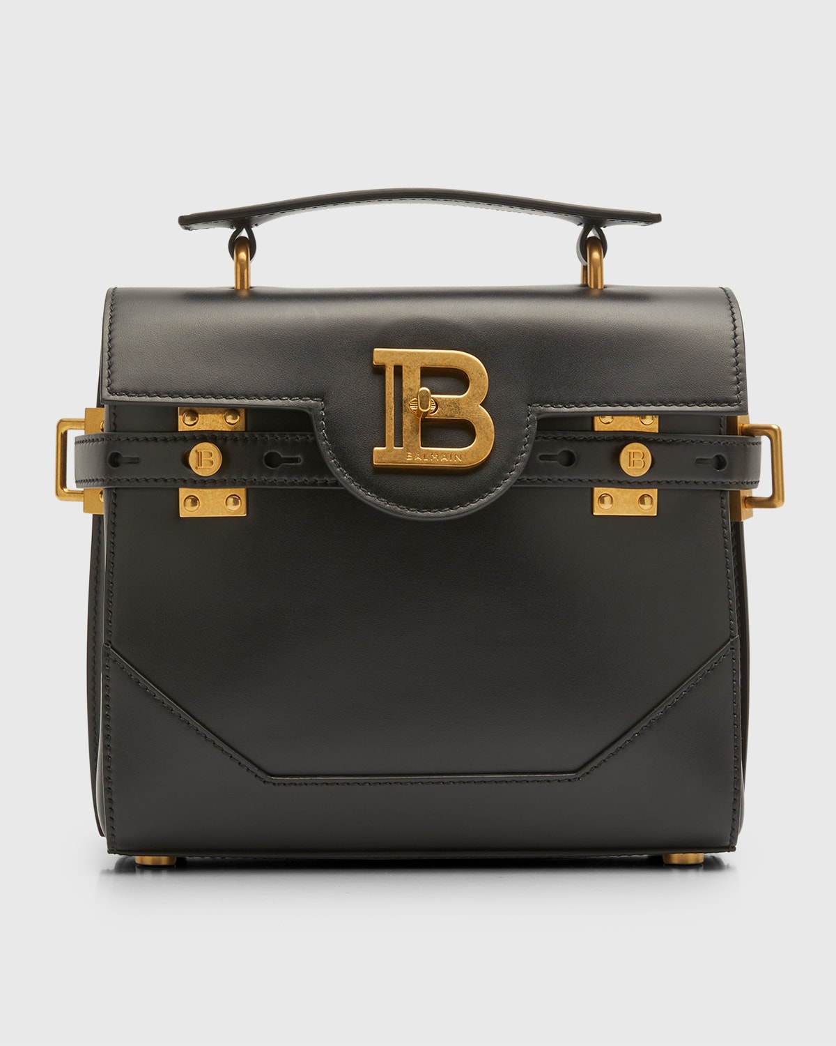 Balmain BBuzz 23 Top-Handle Bag in Smooth Leather