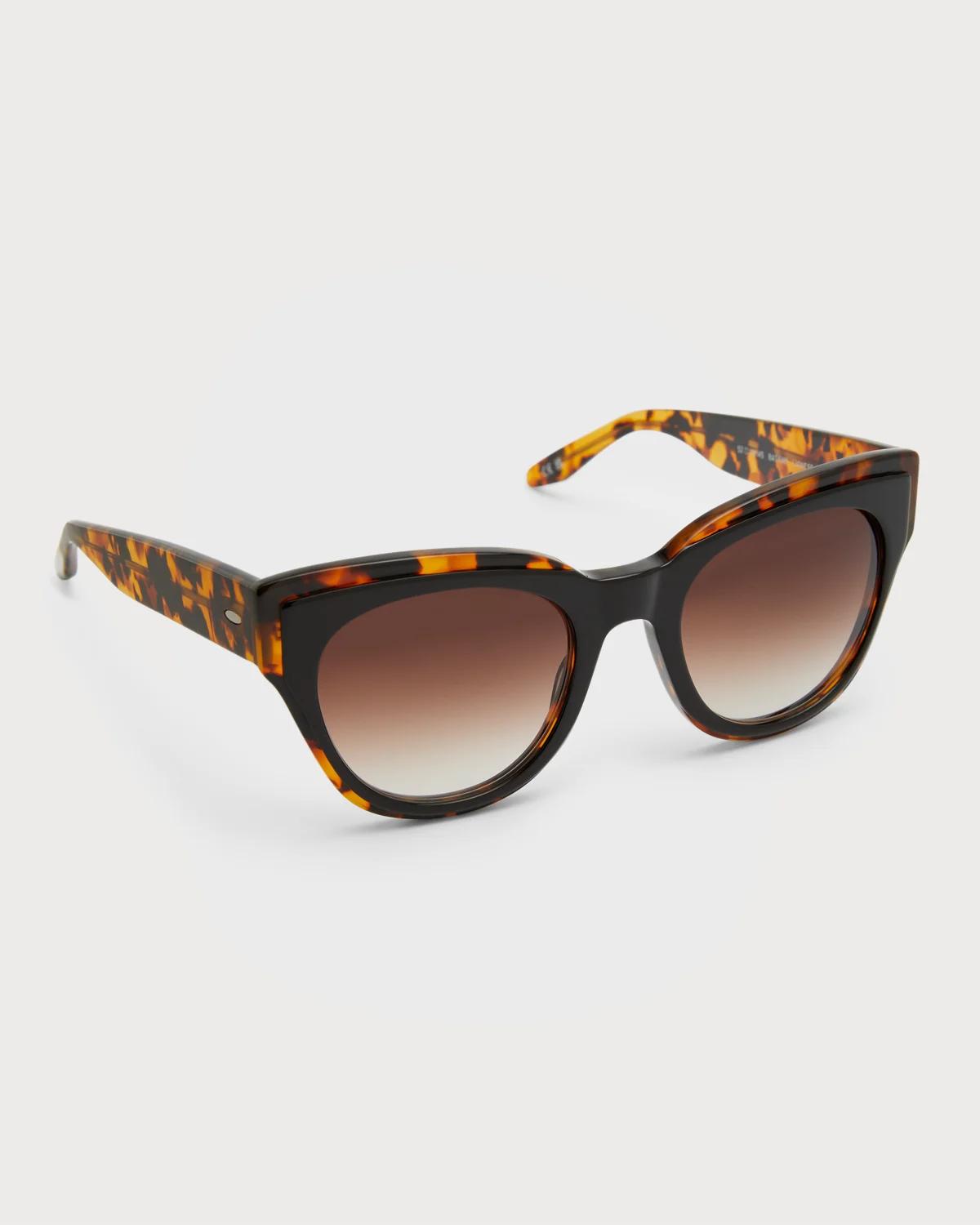 Barton Perreira Lioness Havana Acetate Cat-Eye Sunglasses