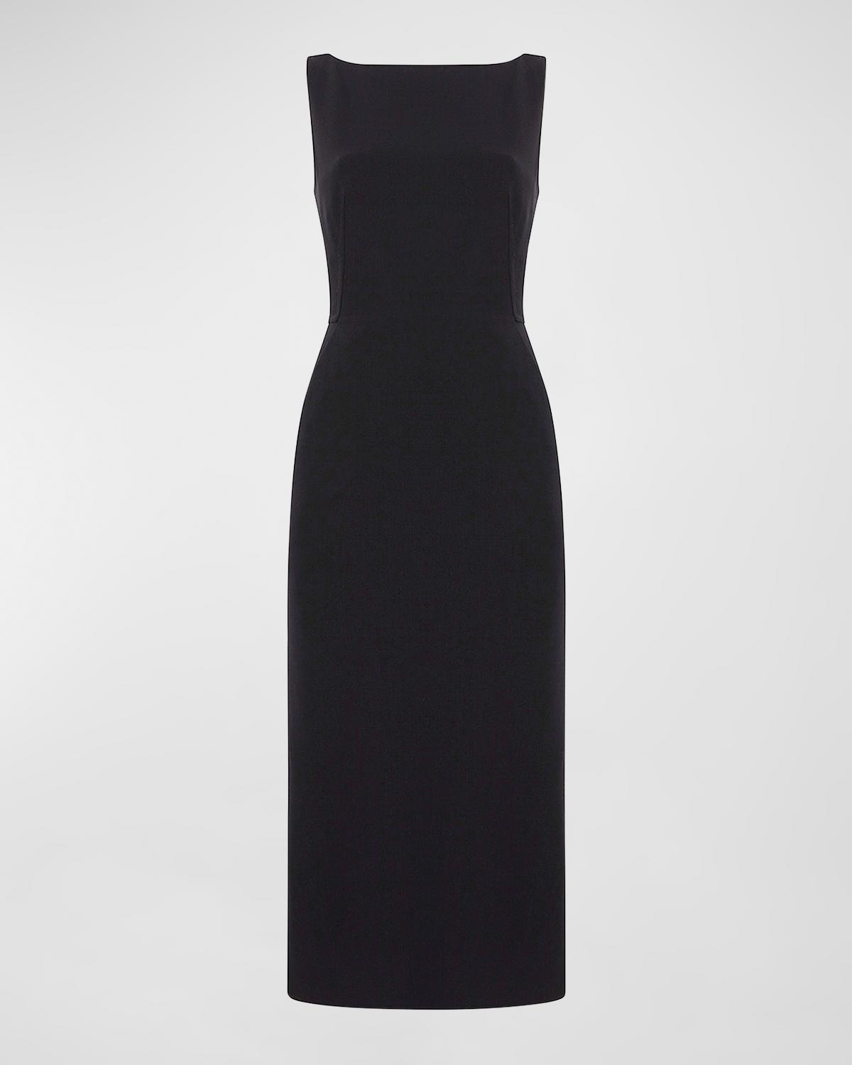 Another Tomorrow Doppio Fitted Midi Dress